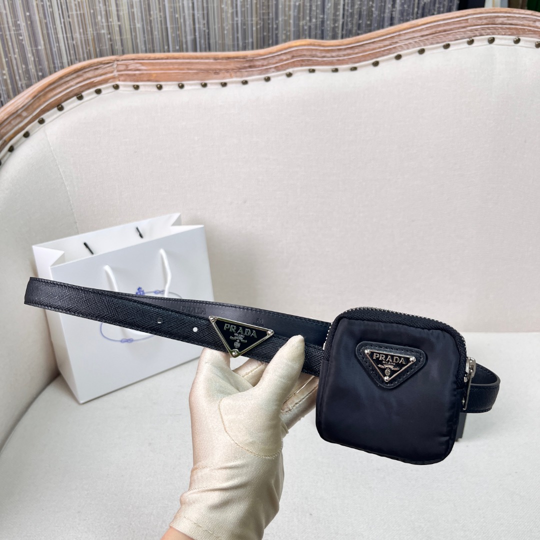 Prada Belt Bag: Fashionable Waist Bag with Complete Packaging - 2.0CM Belt 5 o 1gt0cbs935051h0ad4pv48jmk3r