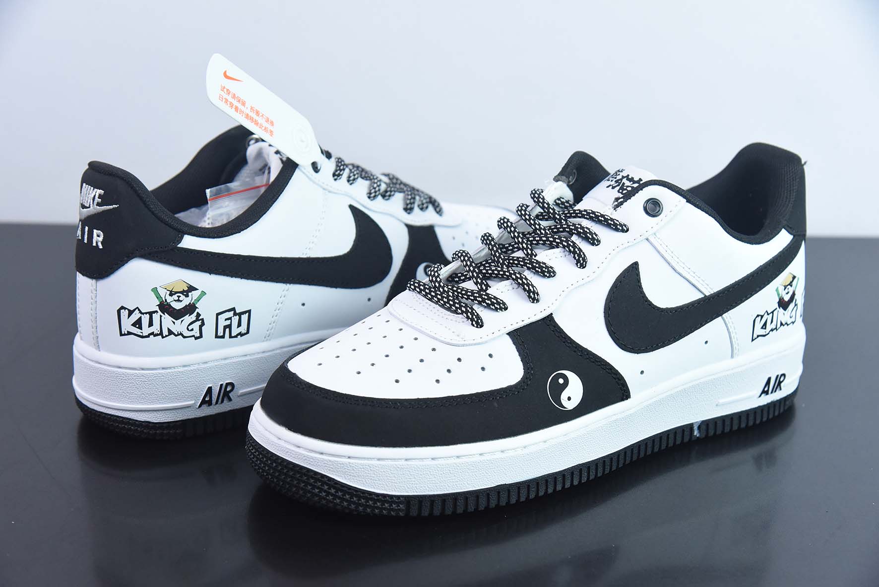 Nike Air Force 1 AF1 空军一号/低帮 黑白 太极 货号：BS9055-701