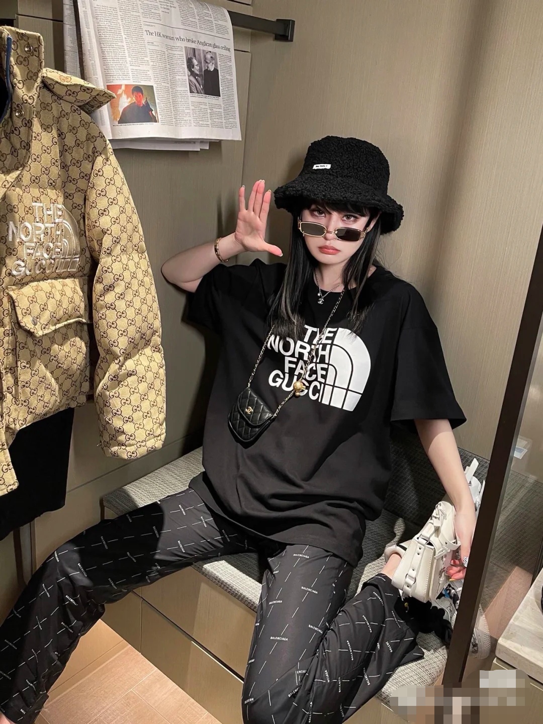 上身素材# Gucci X The North Face TNF 21SS 联名短袖T恤