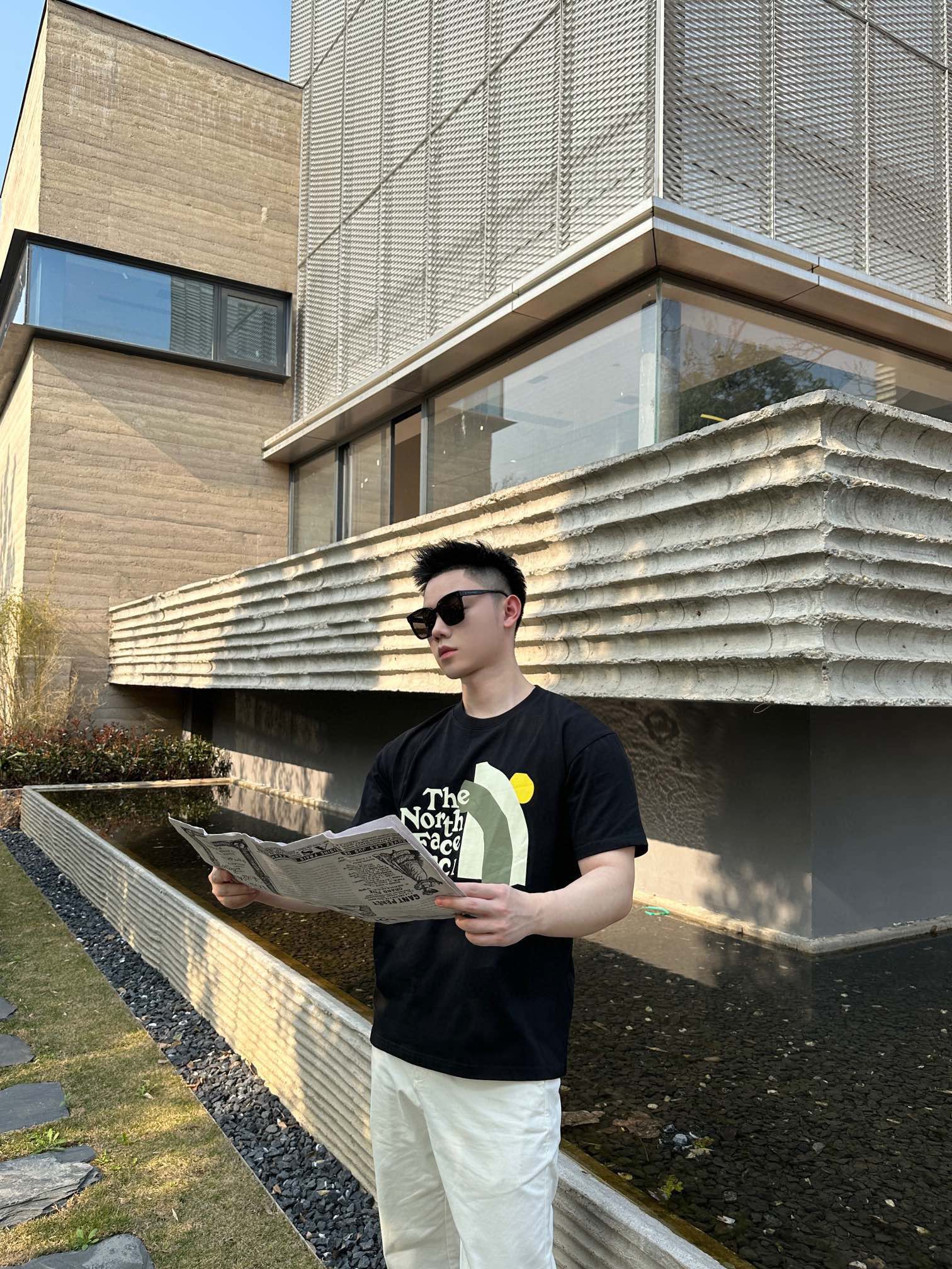 上身素材# Gucci x The North Face 北面联名短袖T恤