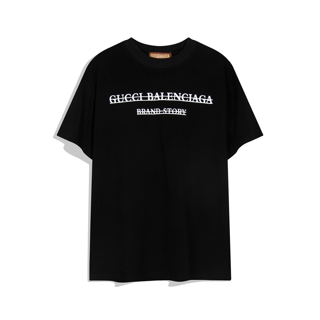 170 高版本Balenciaga巴黎世家/Gucci古驰联名款限定T恤