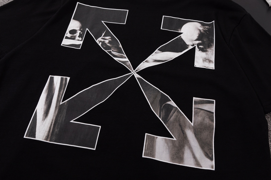 170 OFF-WHITE 22SS CARAVAGGIO ANGEL TSHIRT 文艺复兴主题卡拉瓦乔油画廓短袖