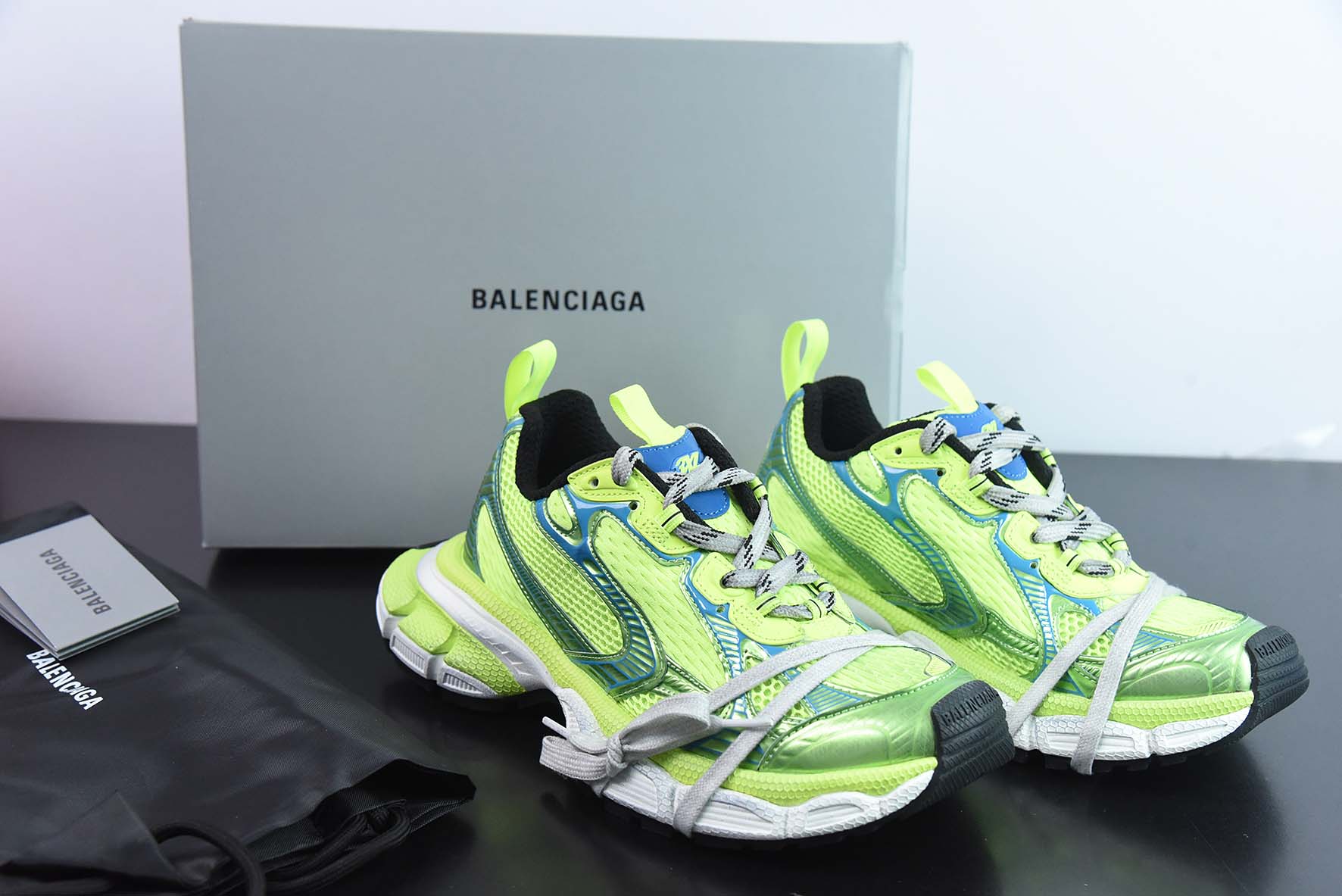 Balenciaga/巴黎世家23新款 XXXL 3XL秀款 系带复古老爹鞋