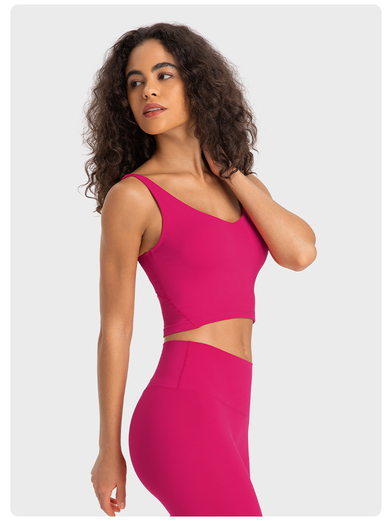 Lululemon tank yoga bright pink