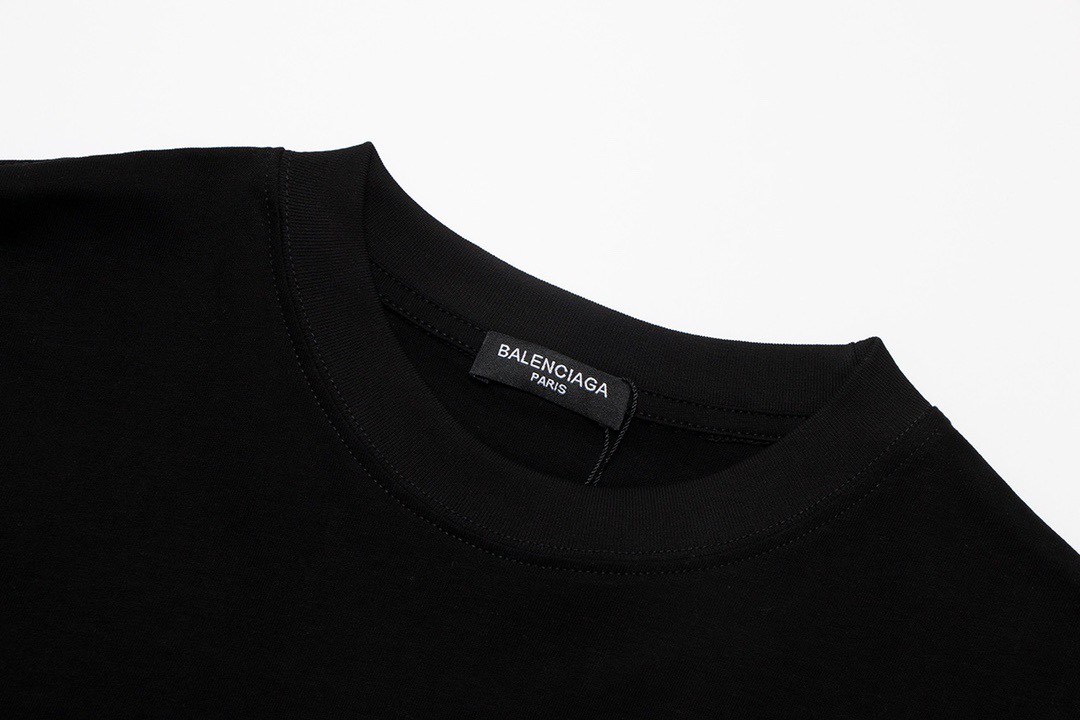 高版本2023春夏新款Balenciaga巴黎世家多logo短袖