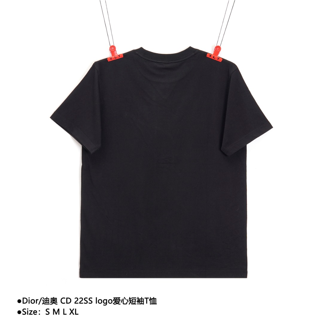 Dior/迪奥 CD 22SS logo爱心短袖T恤