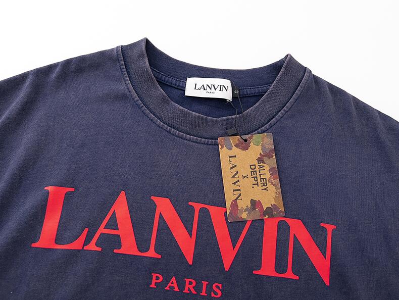 Gallery Dept X 浪凡Lanvin 联名做旧涂鸦印花短袖