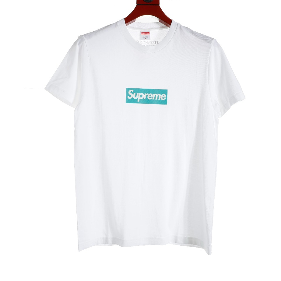 150 Supreme / Tiffany &Co. 联名Box Logo Tee 蒂芙尼联名短袖