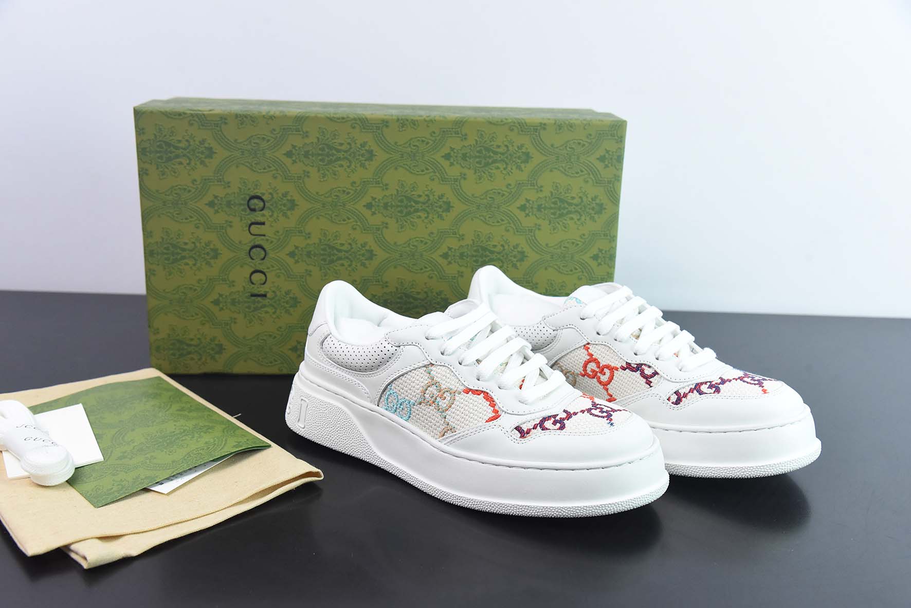 Gucci Screener GG High-Top Sneaker运动休闲鞋系列