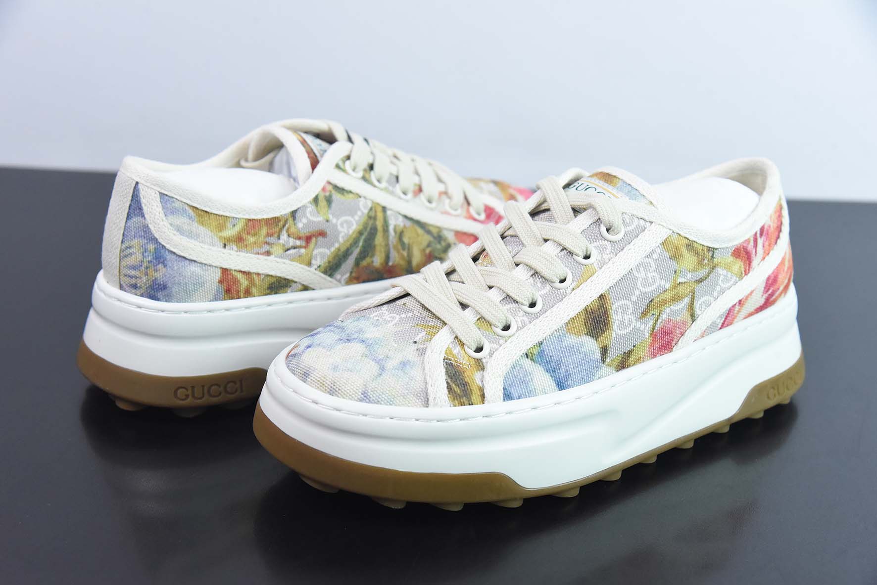 Gucci古驰 202ss春夏季新色Tennis 1977 Print Sneaker运动鞋