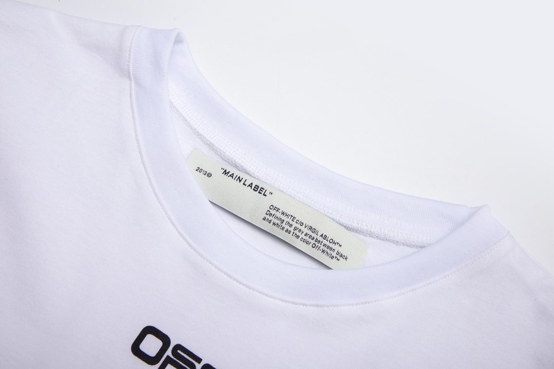 高版本OFF-WHITE C/O VIRGIL ABLOH 20ss 机场胶带警戒线箭头短袖T恤