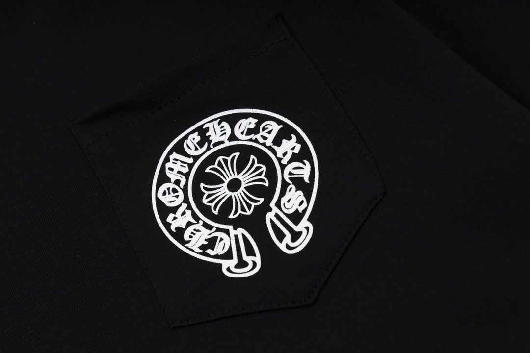 高版本Chrome Hearts 克罗心 串标马蹄印花短袖