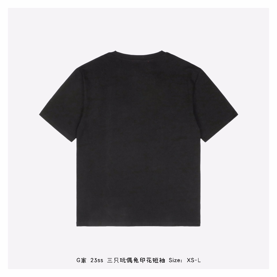 170 Gucci/古驰 23ss 三只玩偶兔印花短袖