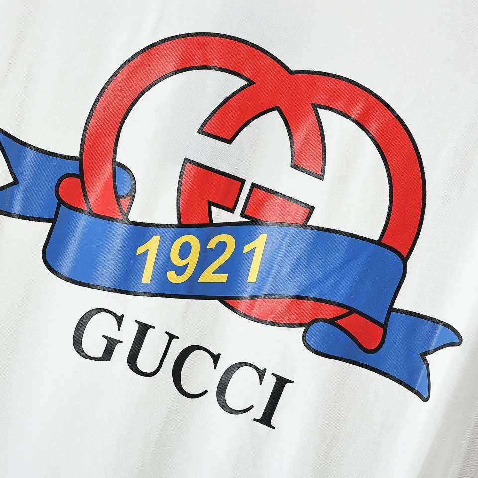 170 Gucci/古驰23SS1921字母logo短袖T恤