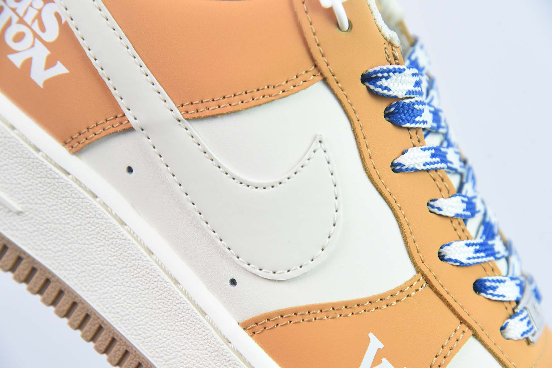 NK Air Force 1 07 LV8"Beige/Yellow LV"空军一号经典百搭休闲运动板鞋“黄米白LV印花”HX123-008