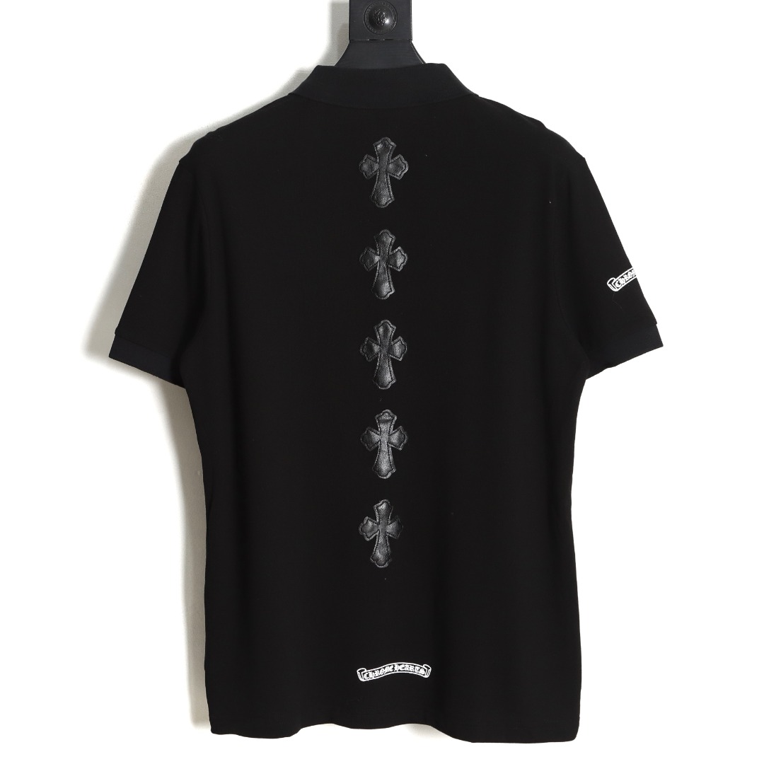 200 chrome hearts 克罗心 ch十字皮标polo衫