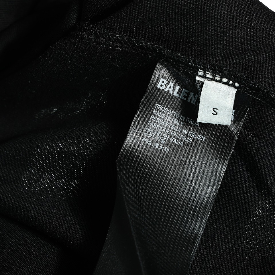 170 Balenciga/巴黎世家23SS 破损Logo印花短袖T恤