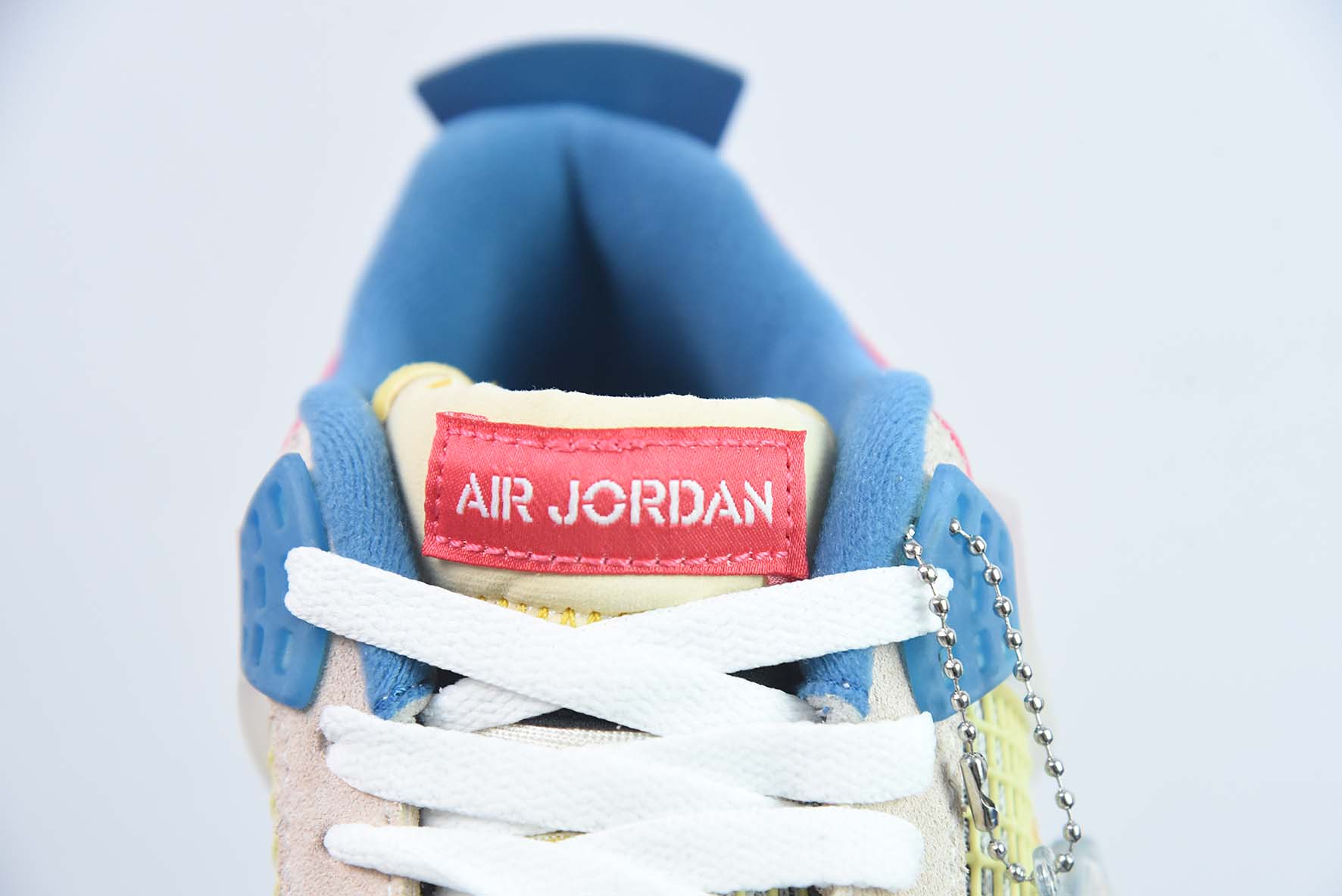 Air Jordan 4 x Union LA AJ4 联名 Off Noir 粉蓝运动鞋 货号：DC9533-800