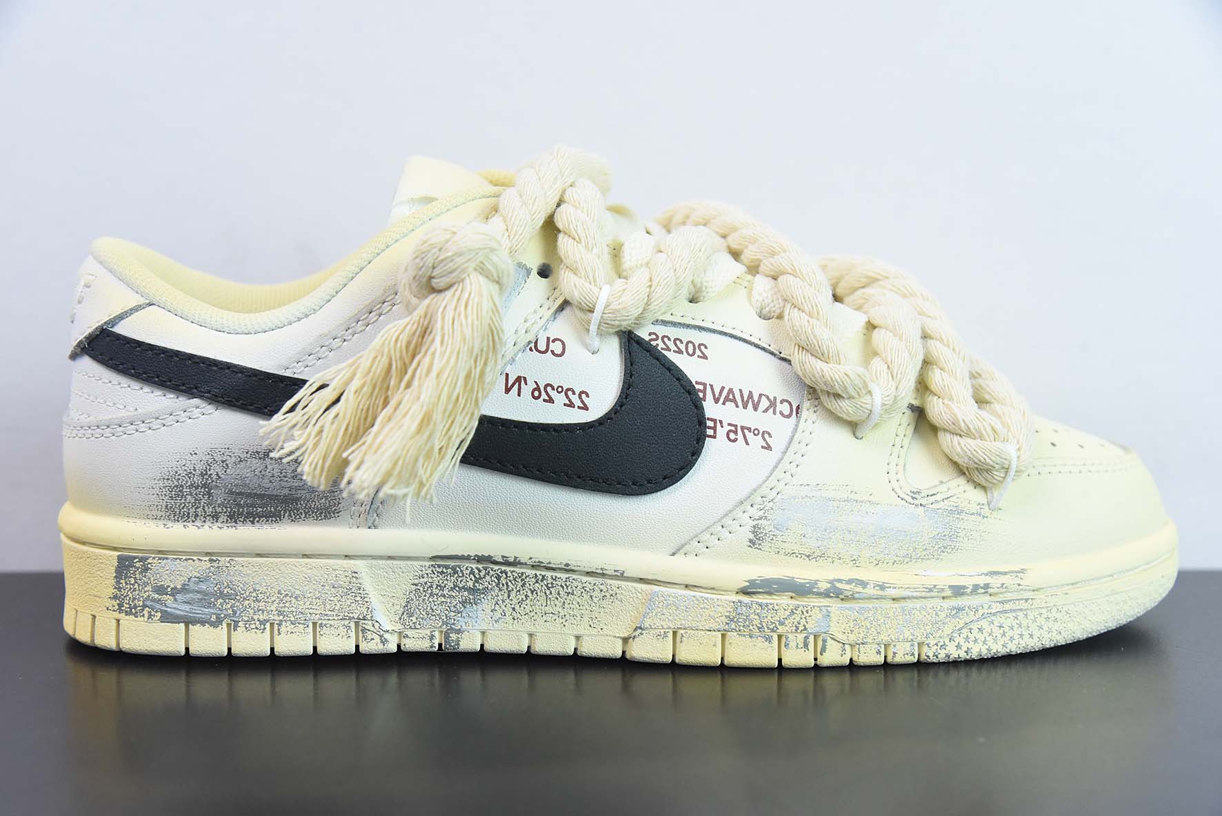 Nike Dunk Low"WhiteSail' 热浪制造  氧化做旧麻绳绑带浸染沙漠低帮板鞋DD1503-121