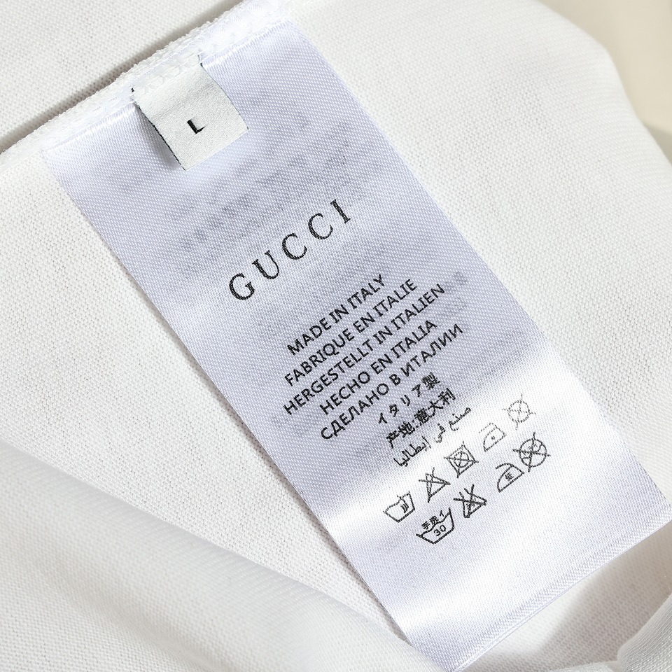 170 GUCCI/古驰 23SS绿色双g印花短袖T恤