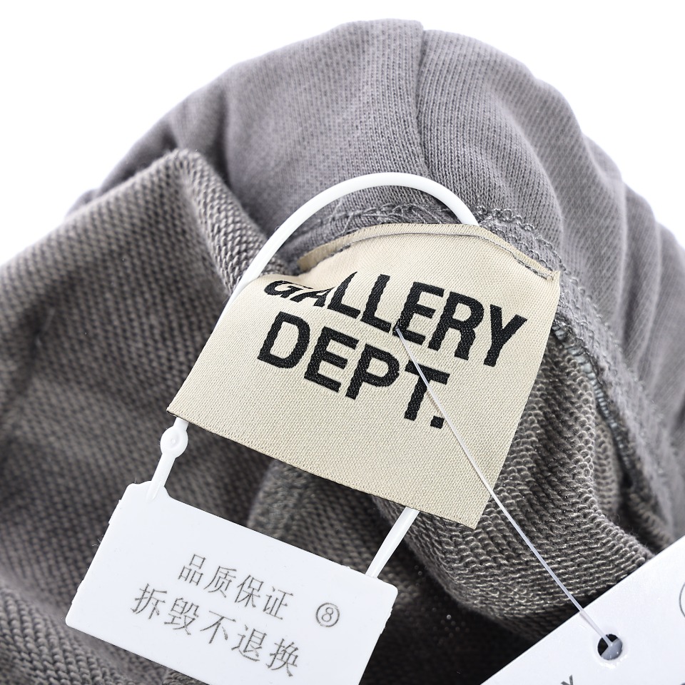 200 GALLERY DEPT 手绘涂鸦泼墨卷边破坏短裤