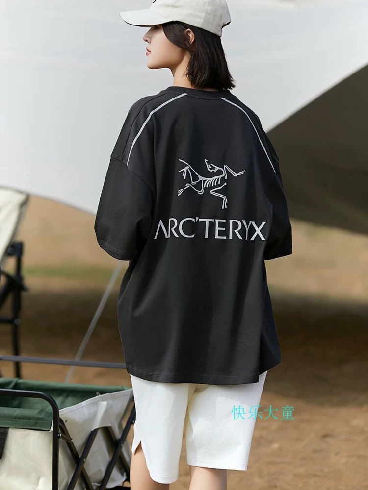 上身素材# ARC'TERYX/始祖鸟 经典字母反光条短袖