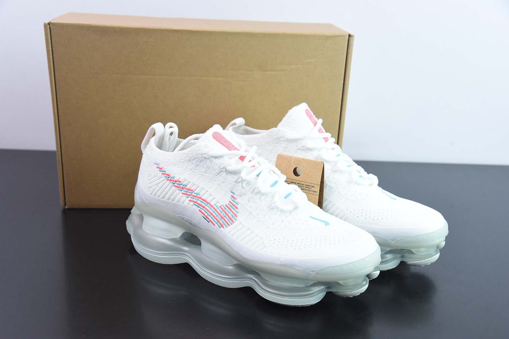 NK Air Max Scorpion Flyknit"White Hot Punch"天蝎座系列2022款超级大气垫系列前卫增高低帮休闲运动慢跑鞋货号:DV7402-100
