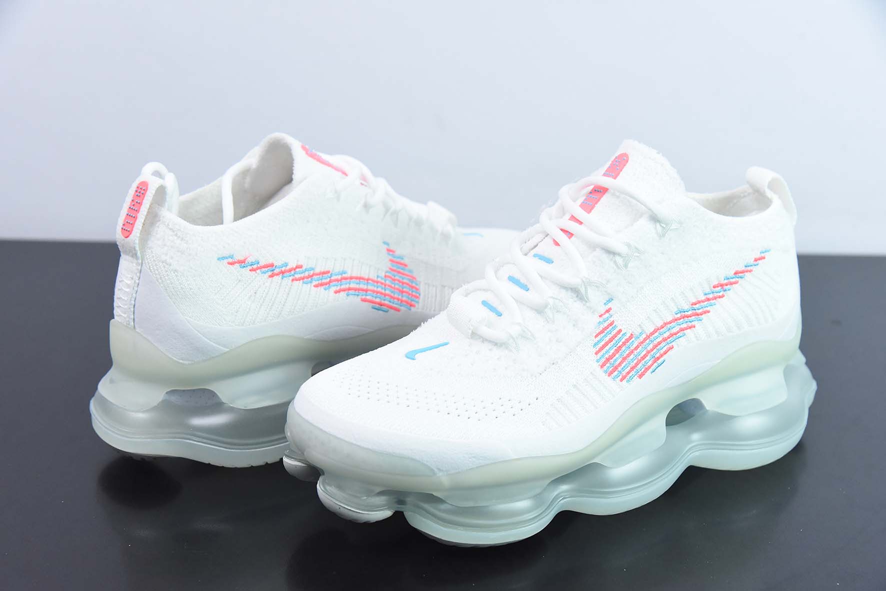 NK Air Max Scorpion Flyknit"White Hot Punch"天蝎座系列2022款超级大气垫系列前卫增高低帮休闲运动慢跑鞋货号:DV7402-100