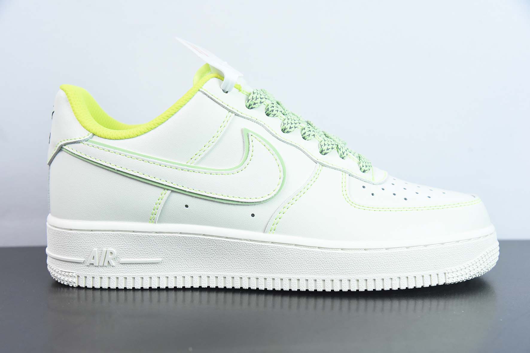 Nk Air Force 1'07 Low 兔八哥白绿满天星 空军一号低帮休闲板鞋 货号:315122-909