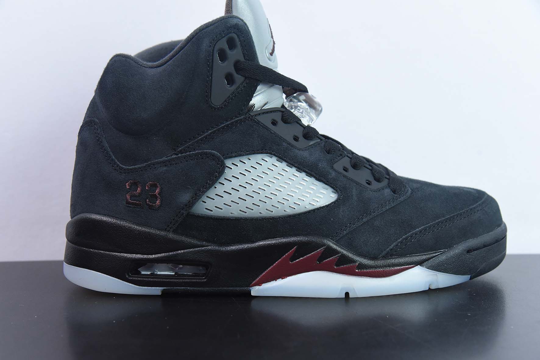 IHFL80643168 AMa Manie're x Ai Jordan 5 Retro AJ5 zapatillas Jordan 12 edición conjunta negro vino tinto núme…