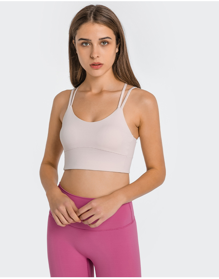 Lululemon sports bra yoga light blue