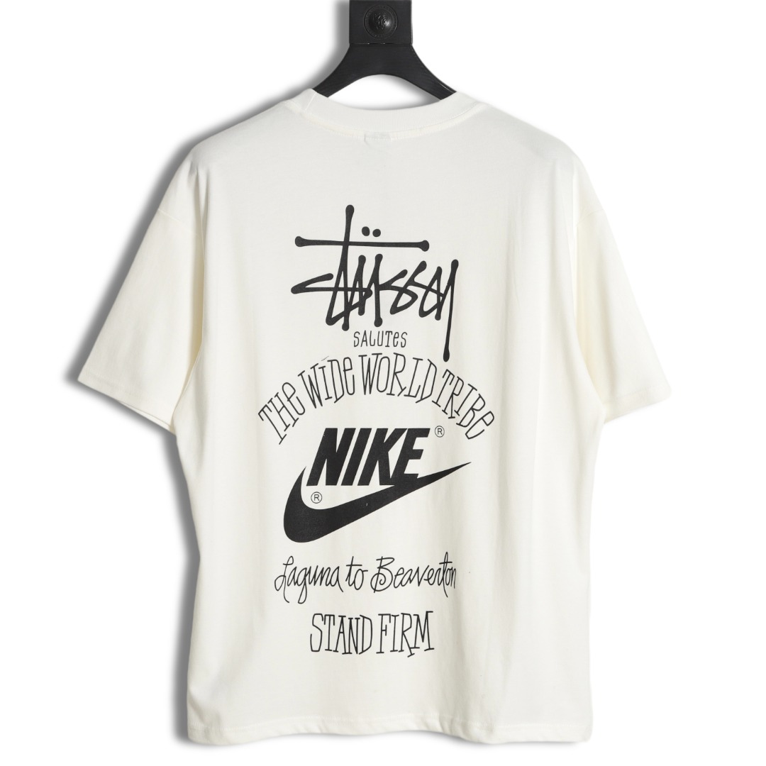 Nike Stussy 耐克斯图西联名 字母logo印花短袖T恤