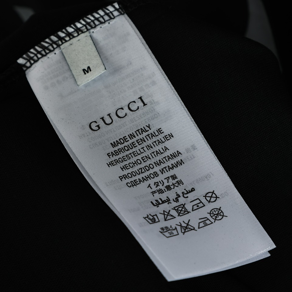 170 GUCCI/古驰 23SS双g互扣老花logo经典情侣款T恤短袖