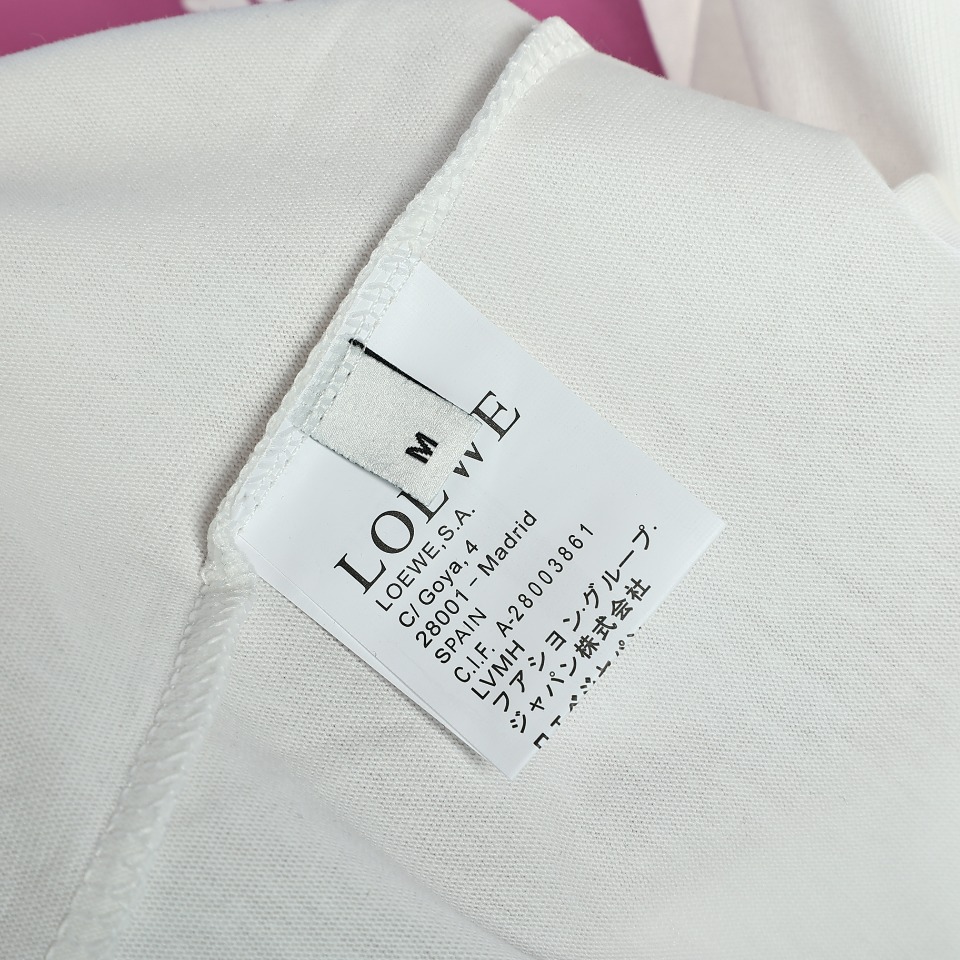 170 Loewe/罗意威23SS 发泡撞色几何图形T恤短袖