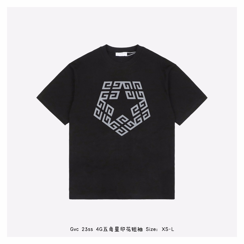 Givenchy/纪梵希 23ss 4G五角星印花短袖