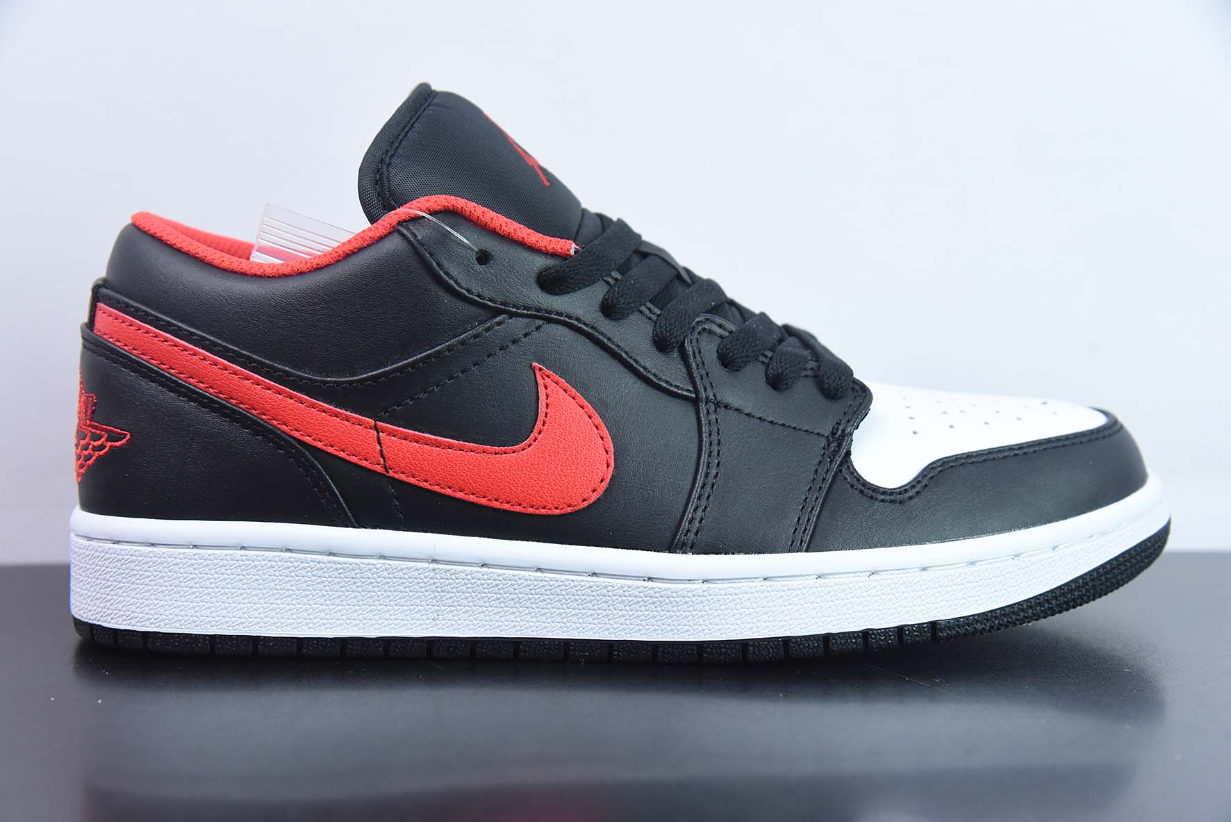 YAJC15519539 Air Jordan 1 Low AJ1 Zapatillas de baloncesto de caña baja de la primera generación de Jordan, negro/blanc…
