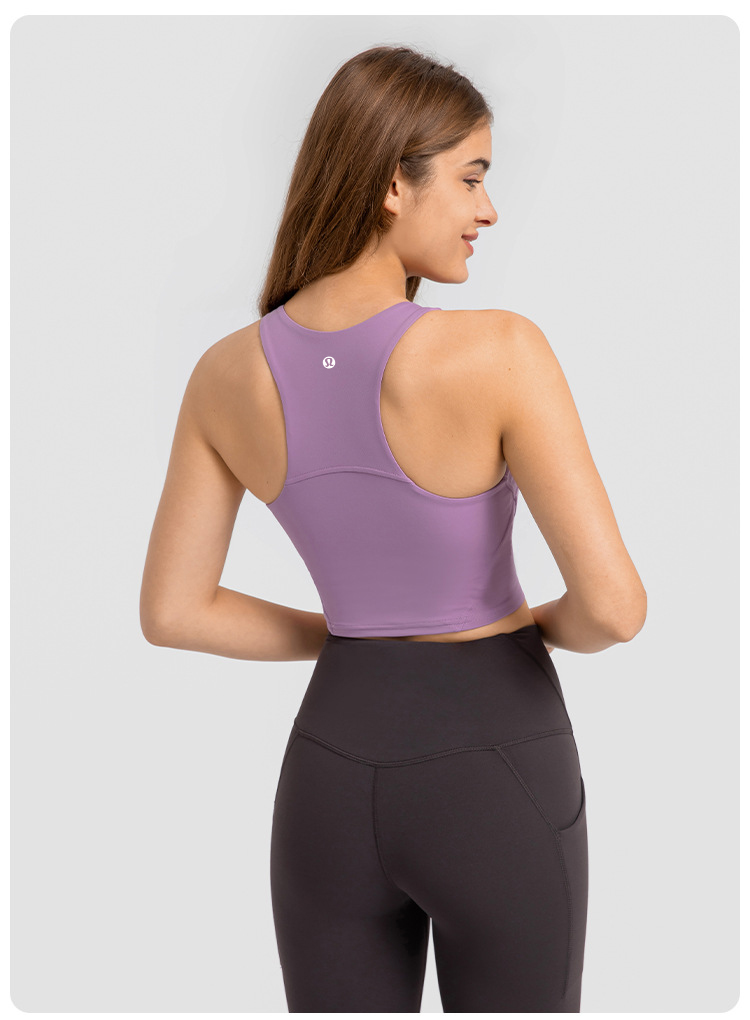 Lululemon tank training light blue yoga