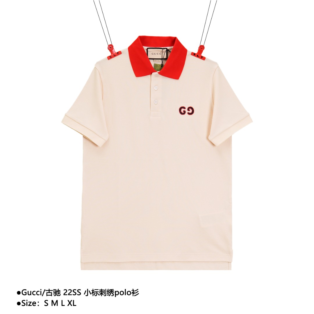 Gucci古驰 22SS 小标刺绣polo衫