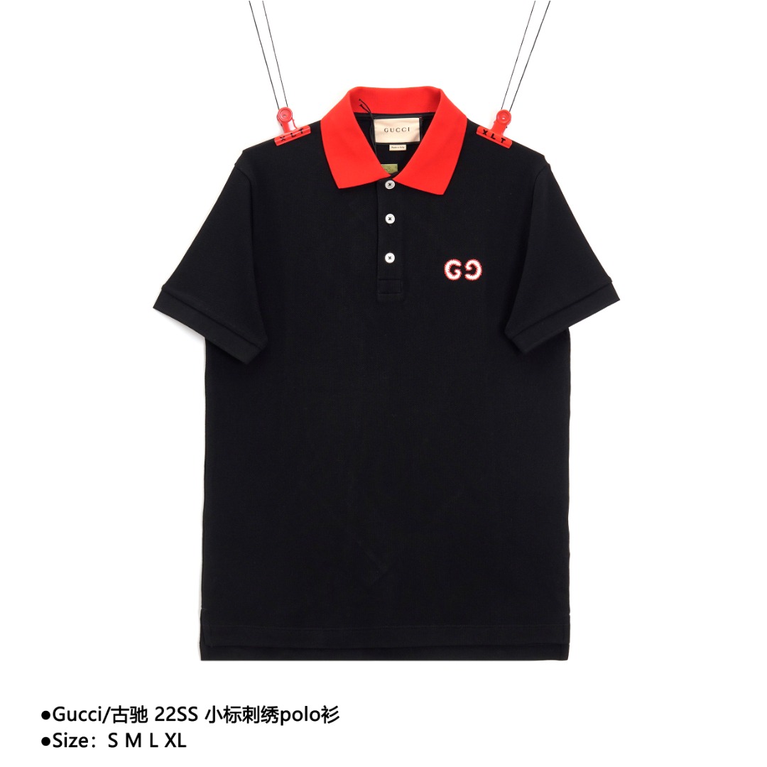 Gucci古驰 22SS 小标刺绣polo衫