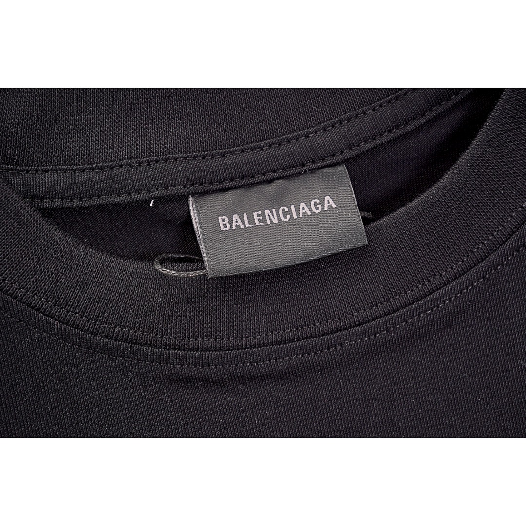 180 Balenciaga/巴黎世家 23Ss 反转字母印花T恤短袖