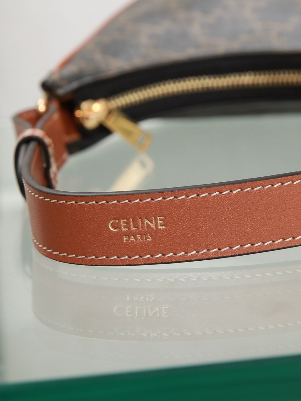 Celine Canvas Triomphe Embroidery AVA Strap Bag, Adjustable Shoulder Bag 6 o 1h0d5hadm1mus7j81pt02i61csj4