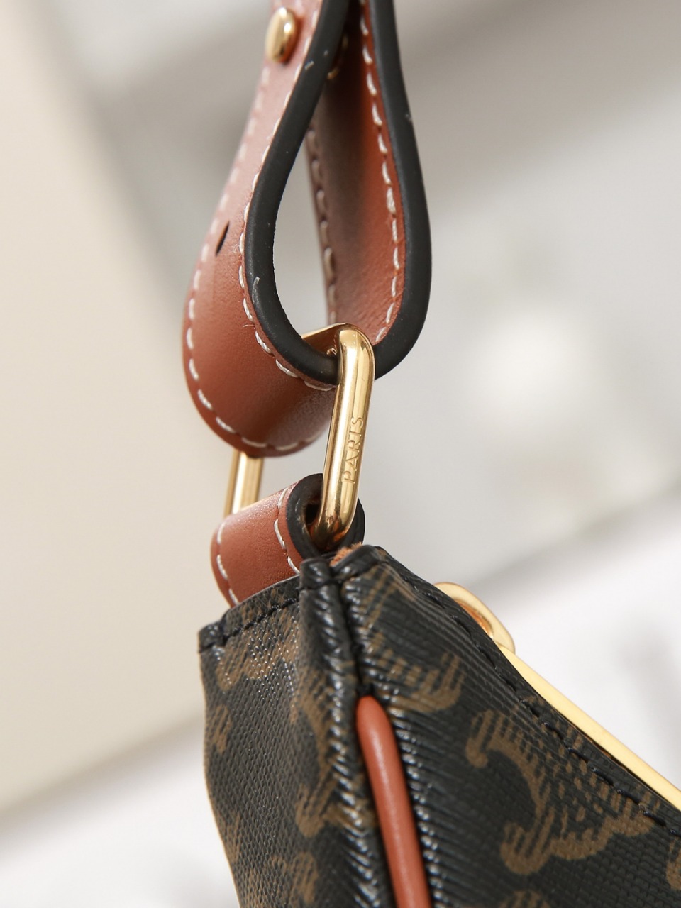 Celine Canvas Triomphe Embroidery AVA Strap Bag, Adjustable Shoulder Bag 8 o 1h0d5hadn1i2teopgkrp79ir16