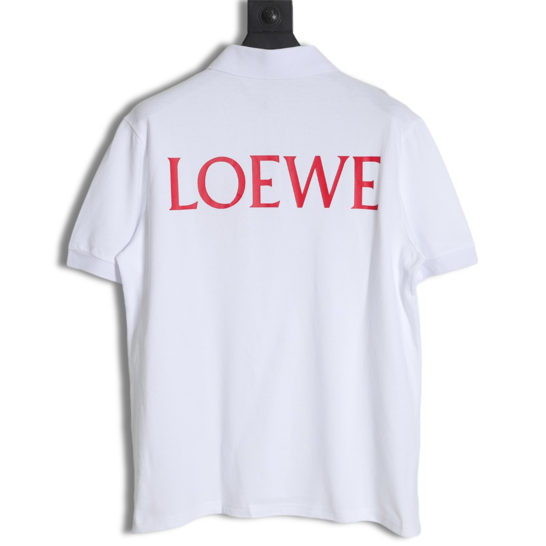 Loewe 罗意威 宫崎骏联名 哈尔的移动城堡火焰刺绣polo短袖