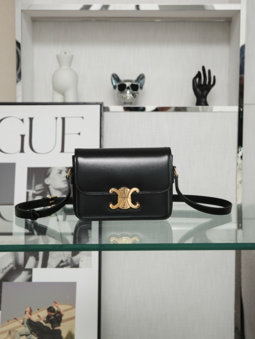 Celine Teen Triomphe Bag in Satinated Calfskin with Adjustable Strap 1 Celine Teen Triomphe Bag in Satinated Calfskin with Adjustable Strap