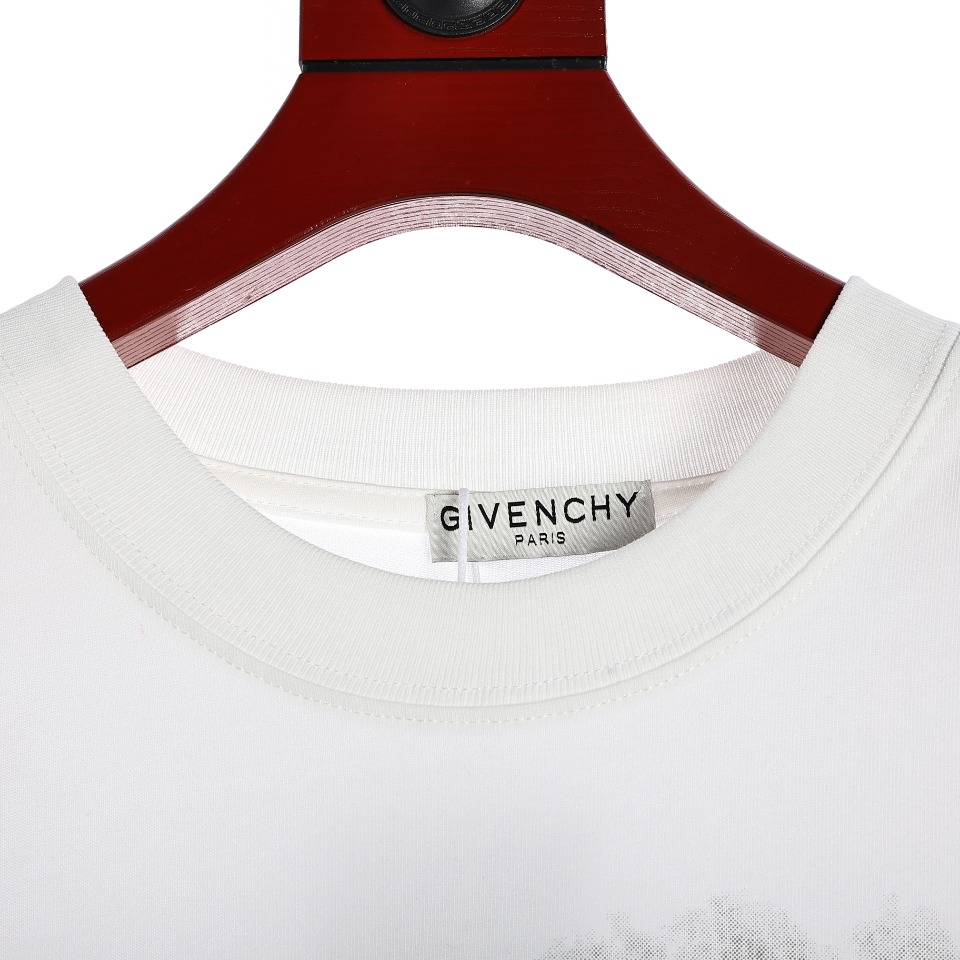 170 Givenchy/纪梵希 23ss 数码直喷胸前大G泼墨图案短袖T恤