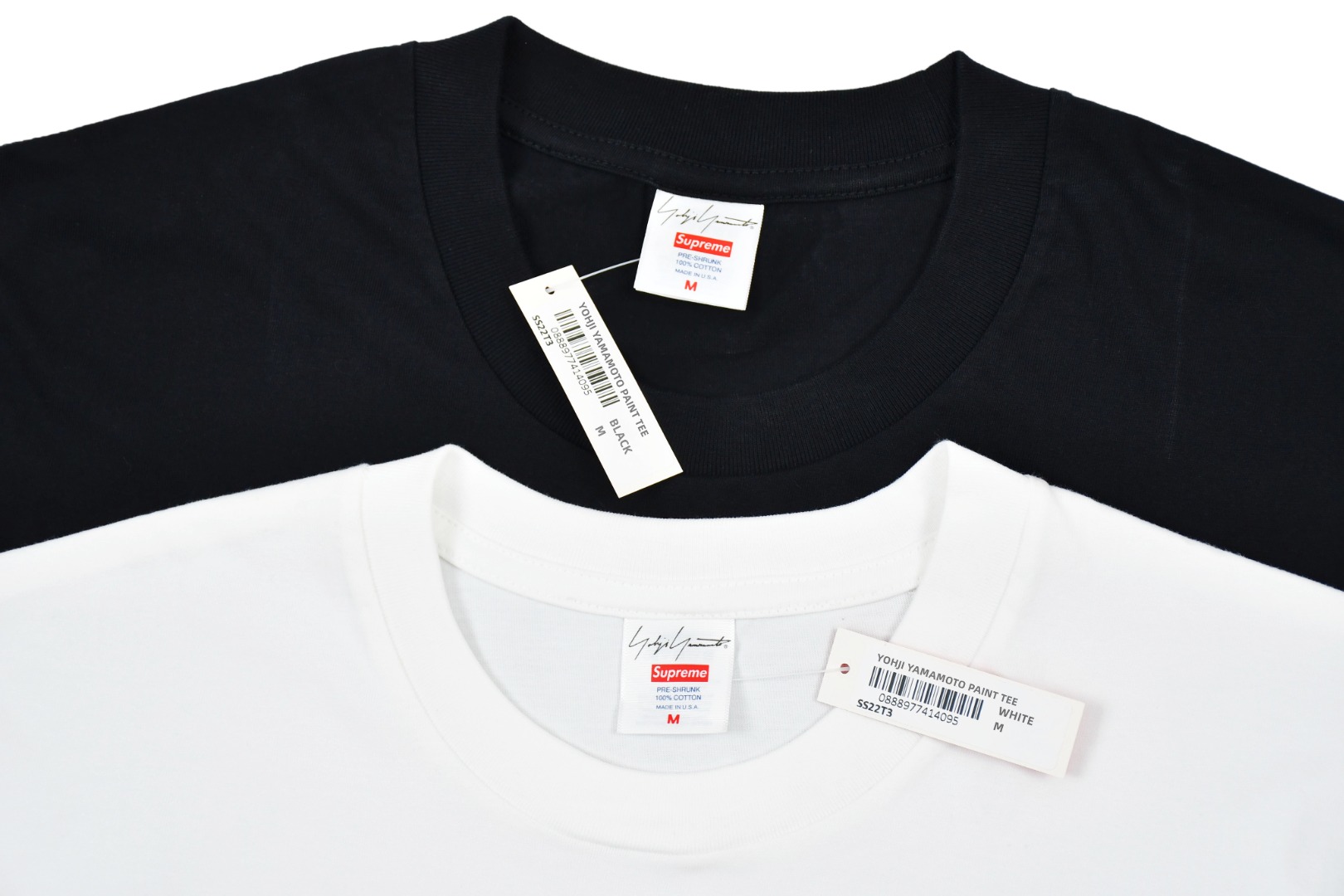 Supreme 22FW Yohji Yamamoto Paint Tee BD S102: Hand-Painted Joint T-Shirt Details - 图片 3
