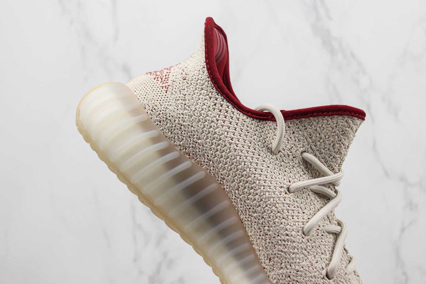 阿迪 椰子350 V2 货号:LR7303 芝麻酒红色运动鞋 Adidas Yeezy Boost 350 V2