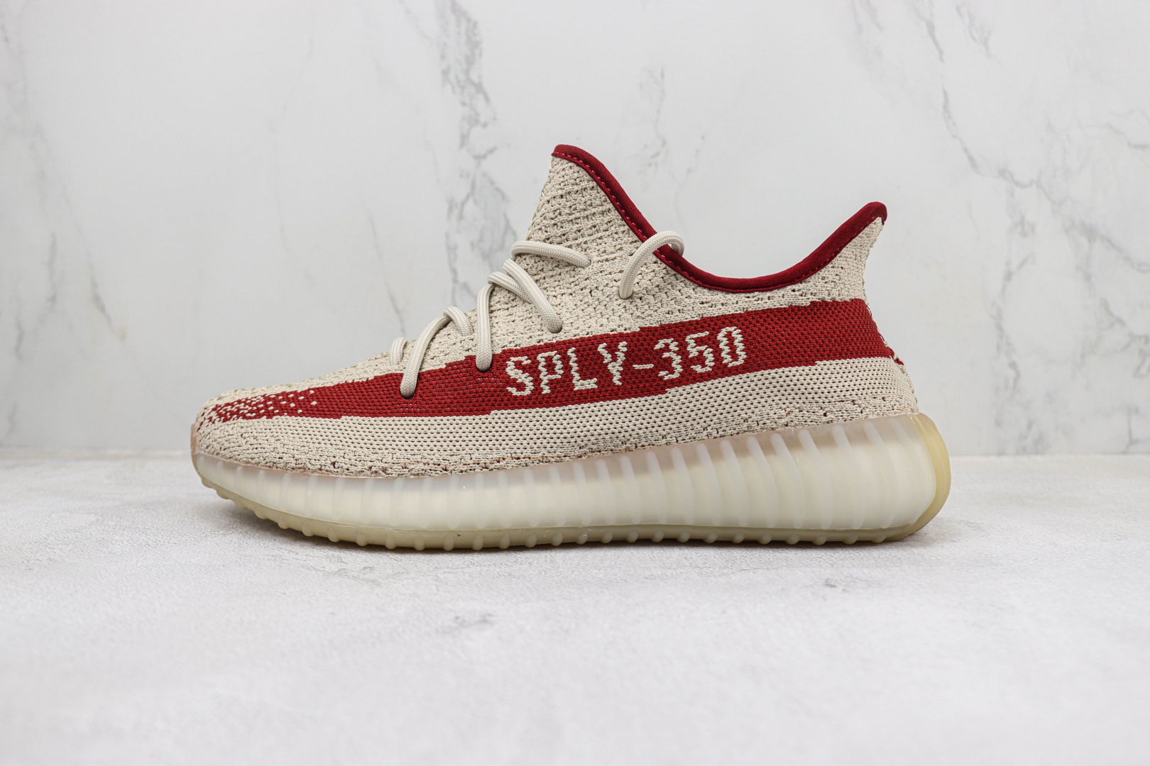 阿迪 椰子350 V2 货号:LR7303 芝麻酒红色运动鞋 Adidas Yeezy Boost 350 V2