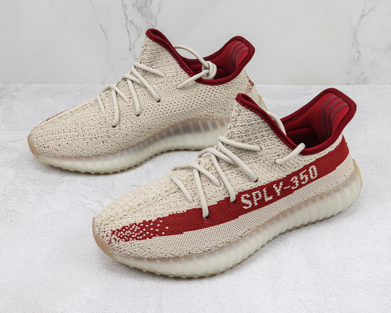 阿迪 椰子350 V2 货号:LR7303 芝麻酒红色运动鞋 Adidas Yeezy Boost 350 V2