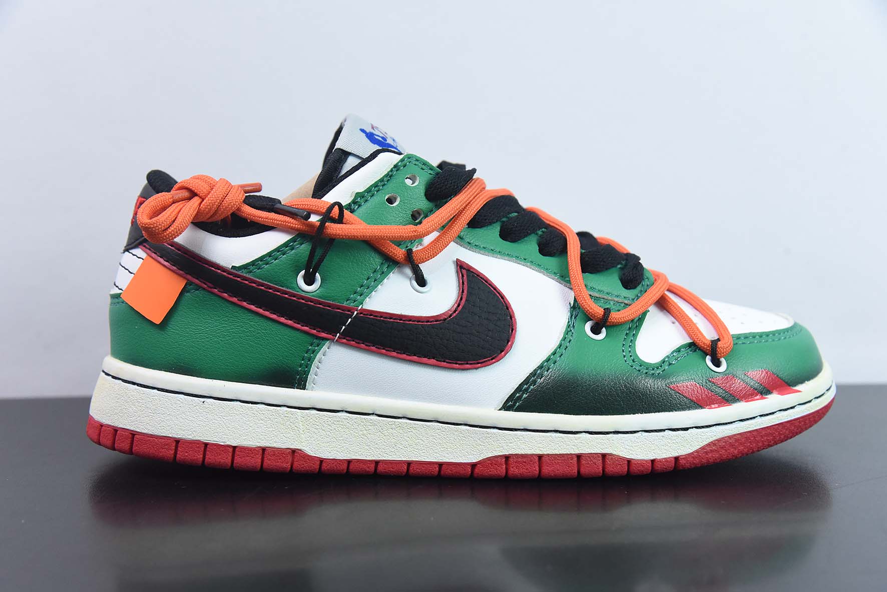 NK SB Dunk Low 解构抽绳低帮 75周年白绿 涂鸦 印花 货号：DD6288-100-54